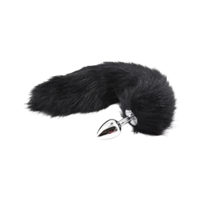 Plug Anal Cola De Zorro Negra